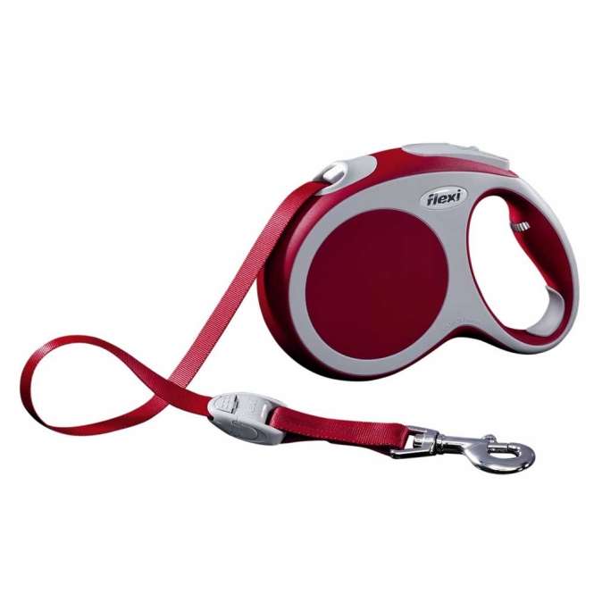 Flexi VARIO Gurt-Roll-Leine - Größe L, 5m/bis 60kg - Rot