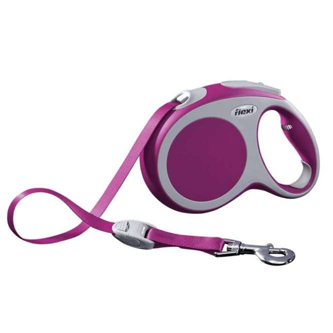 Flexi VARIO Gurt-Roll-Leine - Größe L, 5m/bis 60kg - Pink