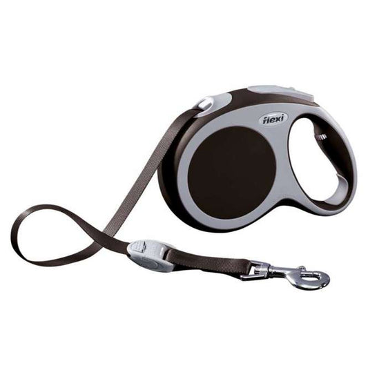 Flexi VARIO Gurt-Roll-Leine - Größe L, 5m/bis 60kg - Braun