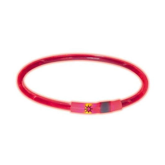 Trixie Flash Leuchtring - Rot - L-XL