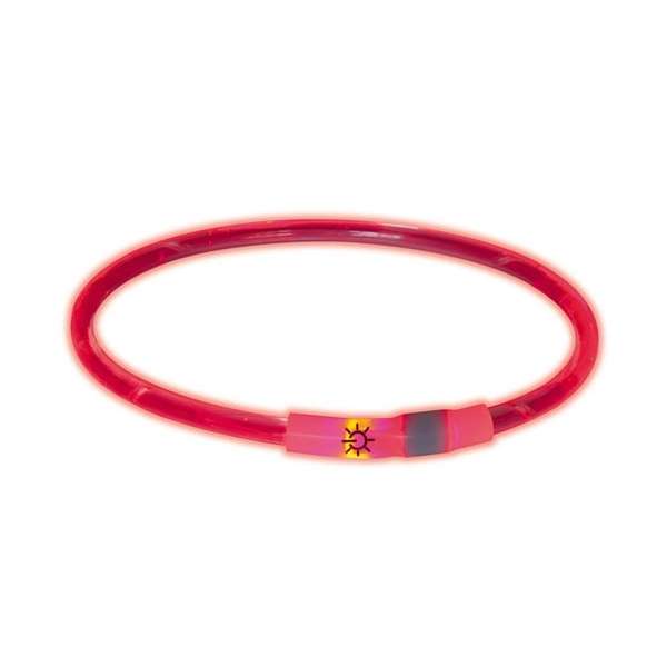 Trixie Flash Leuchtring - Rot - M-L