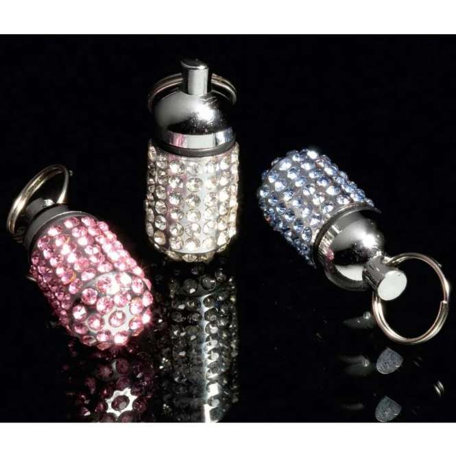 Karlie Adresstube Pretty Silber mit Strass - klein - Rosa