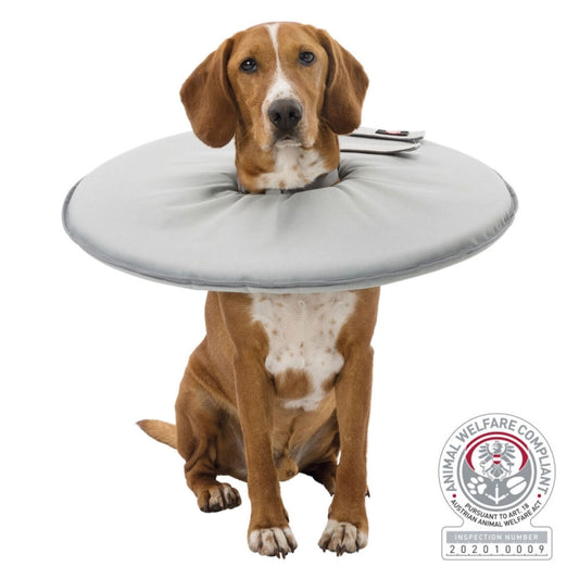 Trixie Schutzkragen - grau - M / 38–42 cm