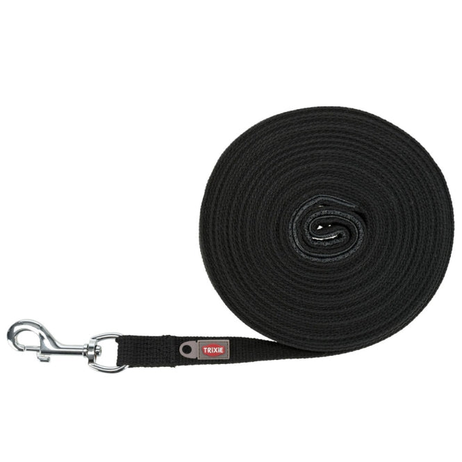 Trixie Schleppleine, 10 m / 20 mm, schwarz