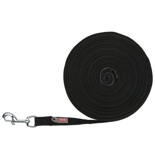 Trixie Schleppleine, 15 m / 20 mm, schwarz