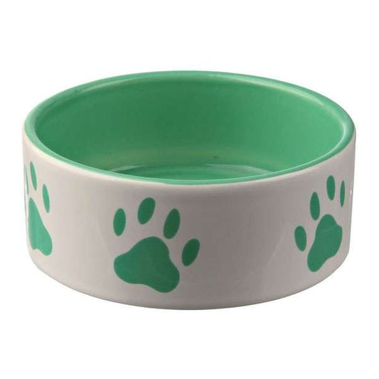 Trixie Keramiknapf Pfote - Mint - 0,8 L