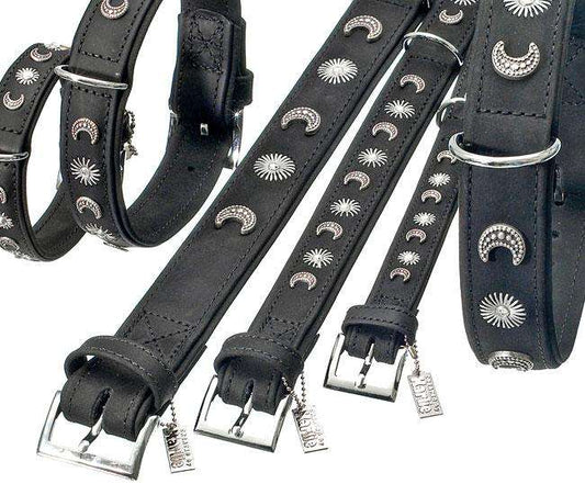 Karlie BUFFALO DECO Halsband MOND - Schwarz - 40 mm, 70 cm
