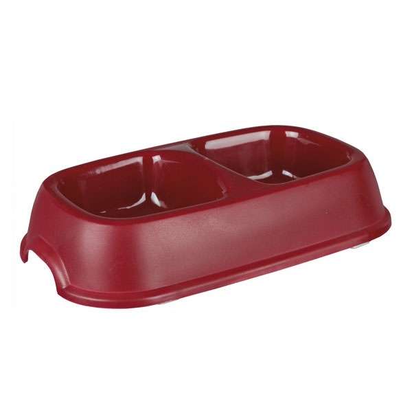 Trixie Doppelnapf aus Kunststoff - 2 x 0,3 l