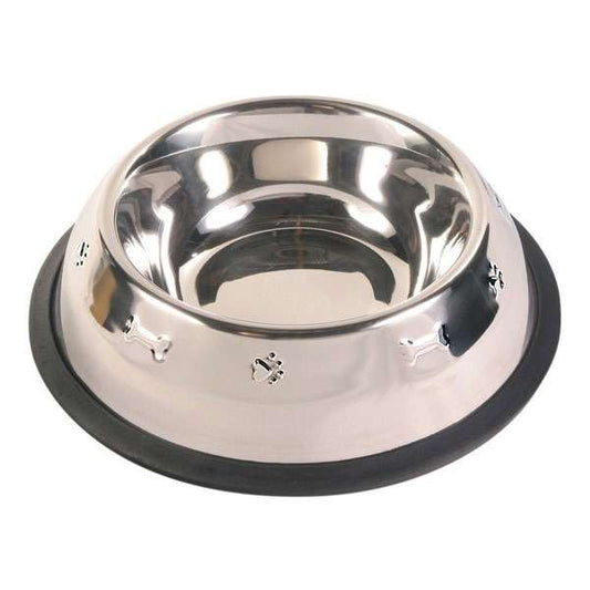 Trixie Edelstahlnapf mit Prägung - 0,9 l 