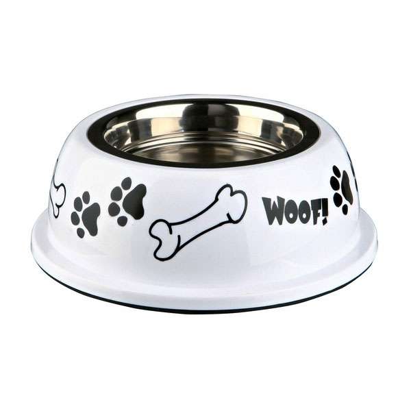 Trixie Edelstahlnapf mit Kunststoffhalter - 0,9 l