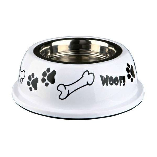 Trixie Edelstahlnapf mit Kunststoffhalter - 0,9 l