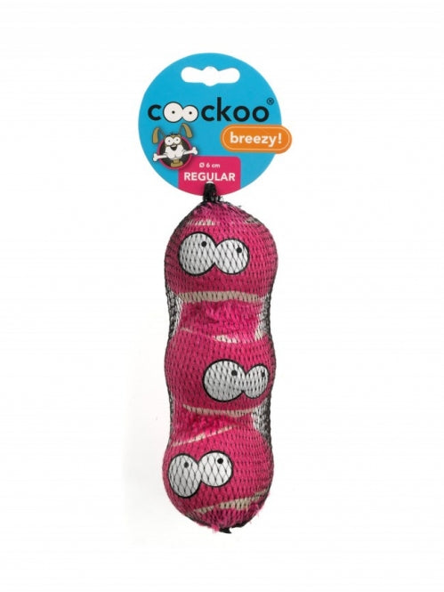 EBI Tennisbälle Coockoo Breezy Purple - 3er-Set - ø 6,3 cm