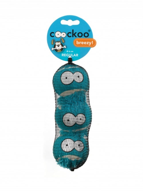EBI Tennisbälle Coockoo Breezy Blue - 3er-Set - ø 6,3 cm
