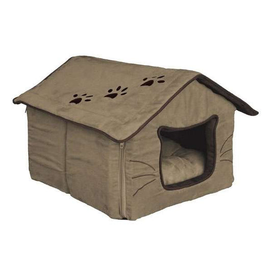 Trixie Kuschelhöhle Hilla - 35 x 30 x 40cm - Sand/Dunkelbraun