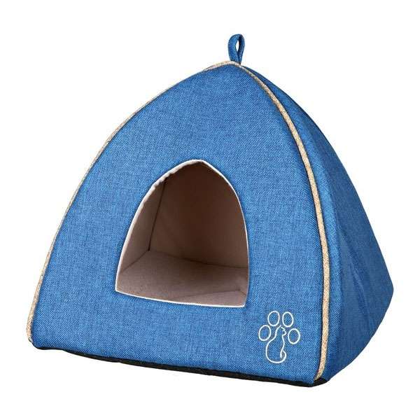 Trixie Kuschelhöhle Pyra - 38 x 35 x 38 cm - blau/beige