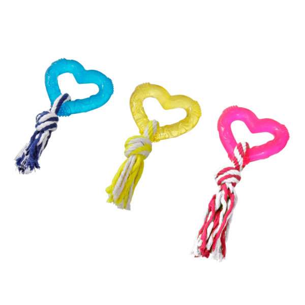 Karlie Flamingo good4fun TPR Herz mit Seil