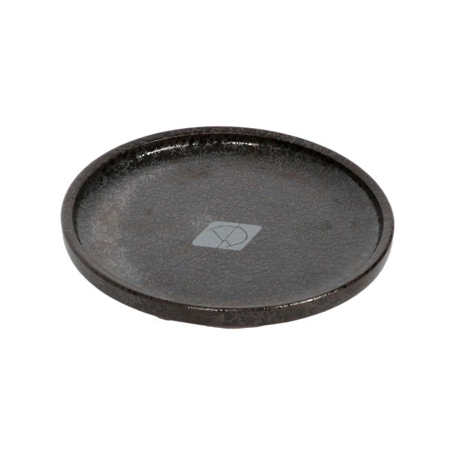 D&D flacher Katzennapf Jasper - black dots