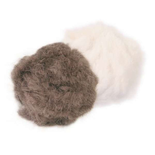 Trixie 2 Plüschbälle mit Schelle - 3 cm