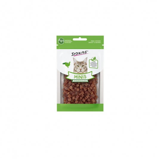 Dokas Cat Snack Minis Hühnerbrust & Lachs 30g