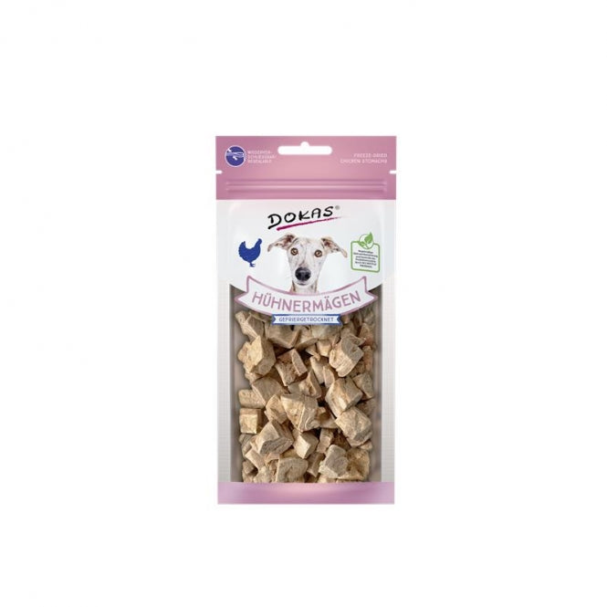 Dokas Dog Snack Hühnermägen gefriergetrocknet 20g