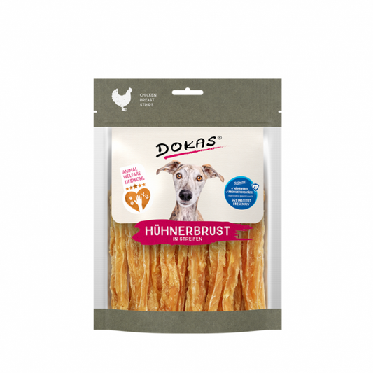Dokas Dog Snack Hühnerbrust in Streifen 170g
