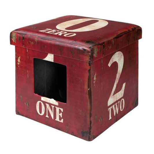 D&D Katzenbox Ottoman One - Dunkelrot