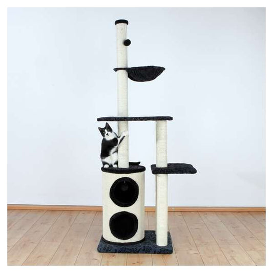 Trixie Kratzbaum Maqueda mit Stoffbezug, Schwarz