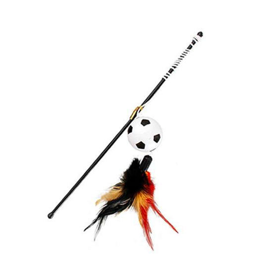 Karlie-Flamingo Spielangel mit Ball, Rassel und Federn