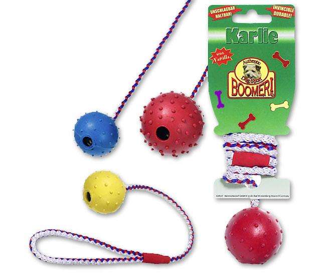 Karlie BOOMER Spielball mit Glocke und Seil - 7 cm