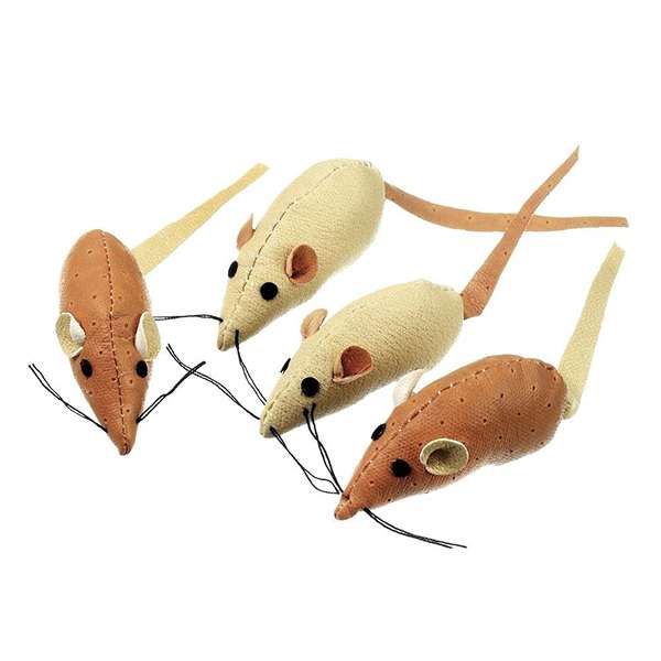 Karlie Spielmäuse aus Kunstleder - 4 Stück