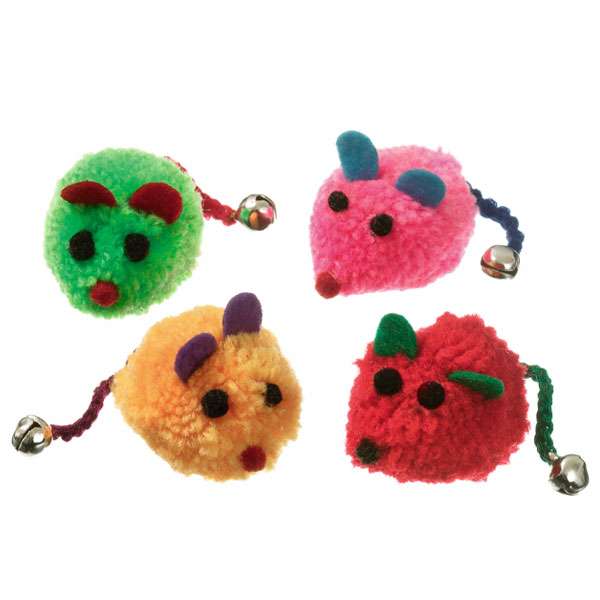 Karlie Pompom-Mäuse - 4 Stück