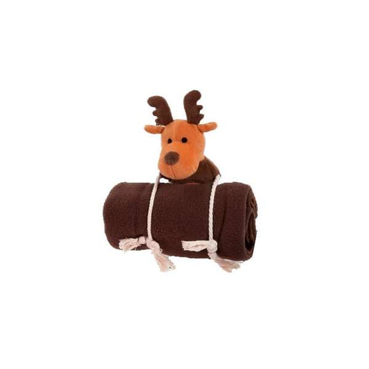 Karlie Xmas-Set Plüschtier mit Decke 70 x 95 cm - Elch