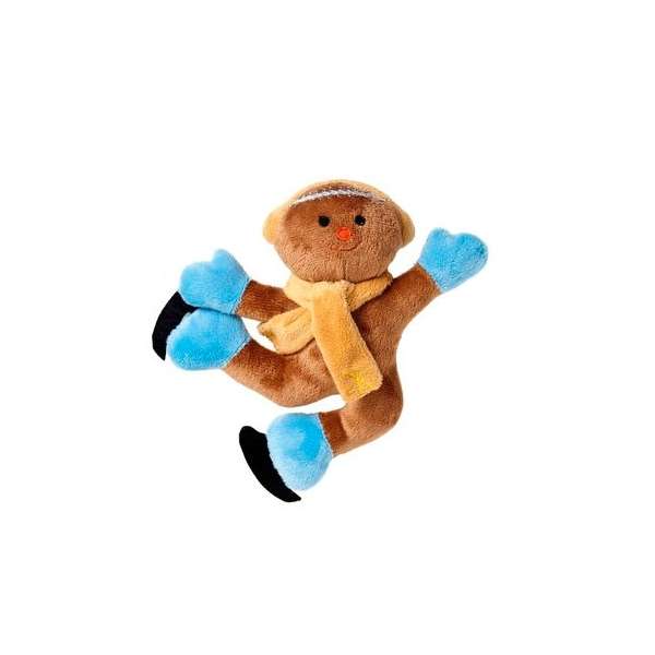 Karlie Plüschspielzeug Xmas Lebkuchenmann mit Squeeker - 20 cm