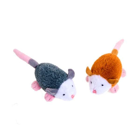 Karlie Plüschmaus Elias mit Rassel - 2er Set
