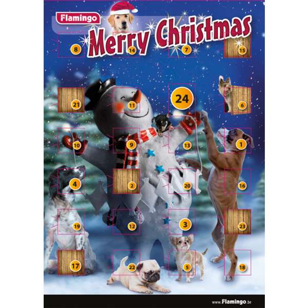 Karlie Flamingo Adventskalender mit Hundeschokolade