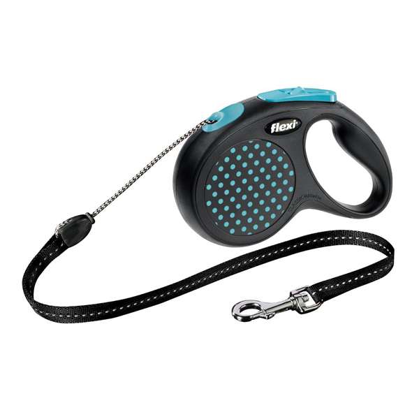 FLEXI Design Seil-Roll-Leine - 5 m, 20 kg - hellblau