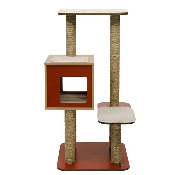 Vesper Kratzbaum V-High Base - Rot