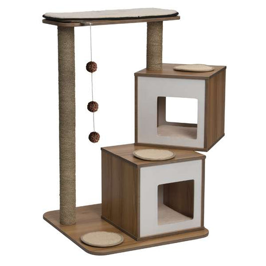 Vesper Kratzbaum V-Double - Walnuss