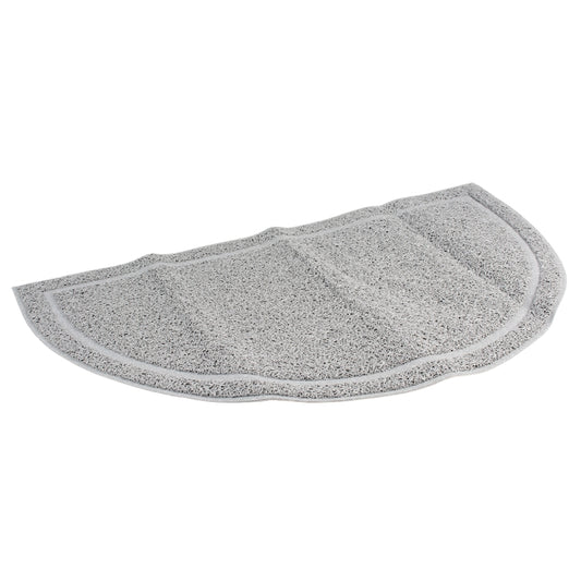 Duvoplus Toiletten-Vorleger halbrund - grau