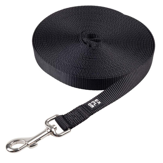 Duvoplus EXPLOR Trackingleine Classic flach - schwarz - 5m/20mm