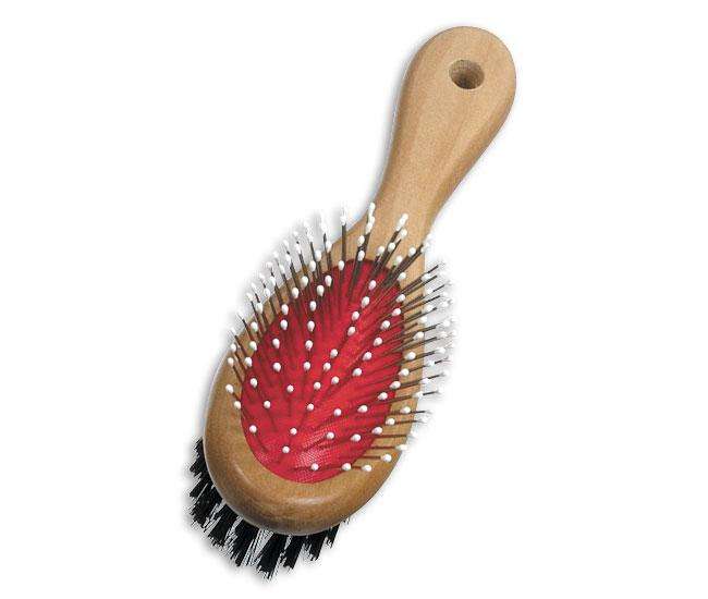 Karlie Doppelbürste mit Schutzkappen - 17 cm