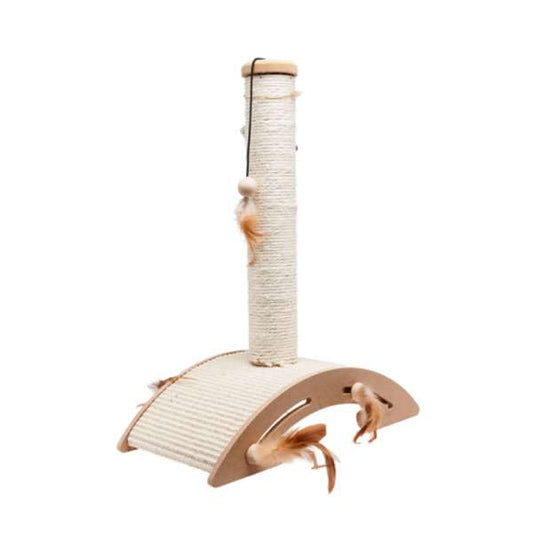 Karlie Flamingo Seegras-Kratzbaum Ella mit Spielzeug