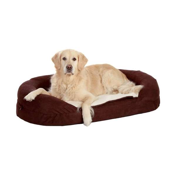 Karlie Ortho Bed - Oval, Braun - 100 x 65 cm