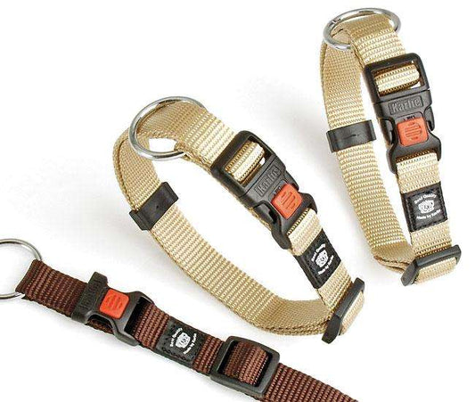 Karlie ASP Halsband verstellbar - Braun - 40 mm, 55-75 cm