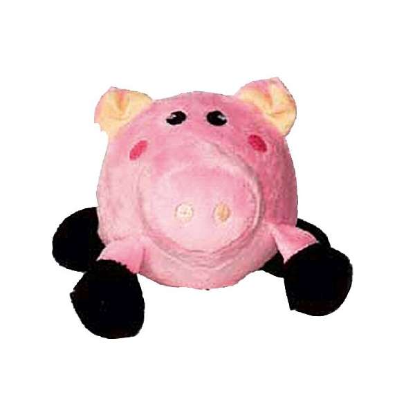 DOGIT Plüsch-Schwein mit Ball - S - 6 cm
