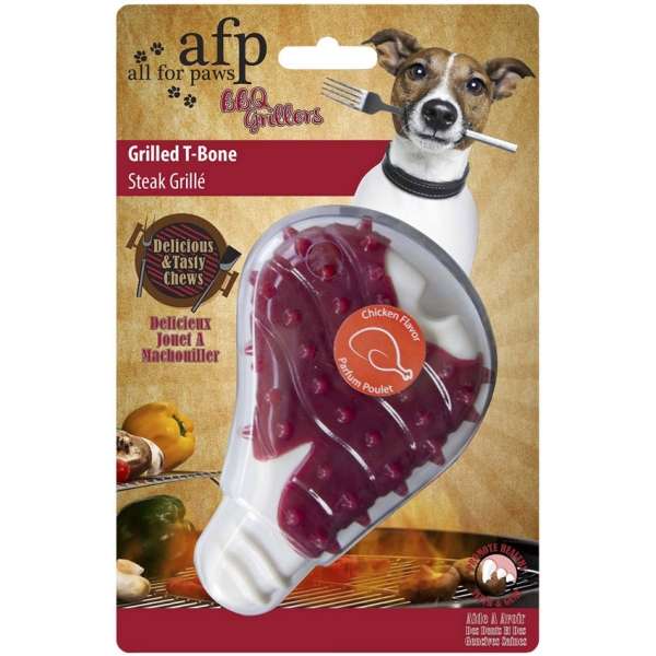 All for Paws BBQ Grillers aus TPR mit Hähnchenduft - Grilled T-Bone