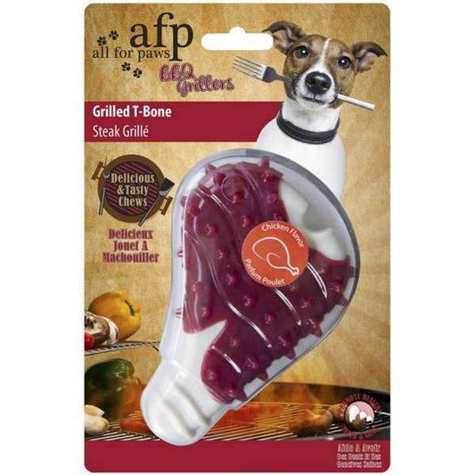 All for Paws BBQ Grillers aus TPR mit Hähnchenduft - Grilled T-Bone