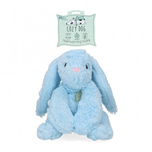 Cozy Dog Bunny mit Herzschlag und Wärmekissen - Blau