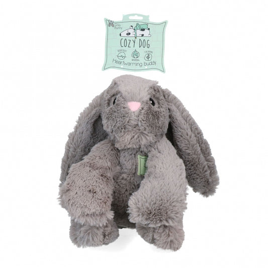 Cozy Dog Bunny mit Herzschlag und Wärmekissen - Grau