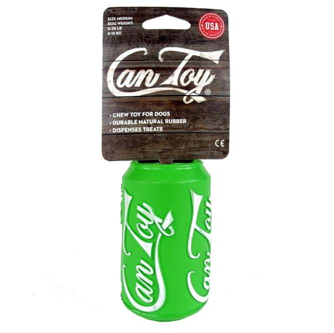 Can Toy Medium aus Naturkautschuk - made in USA - Grün